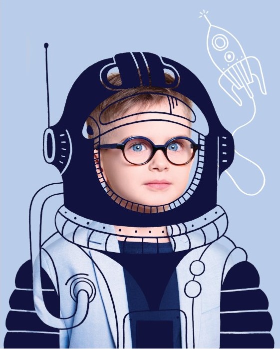 lunettes garçon astronaute